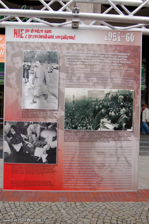Faces of Warsaw - "We go separate ways with the oponents of socialism!", Konstytucji Square, 2009