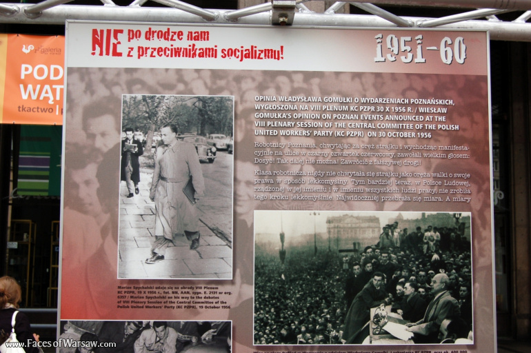 Faces of Warsaw - "We go separate ways with the oponents of socialism!", Konstytucji Square, 2009