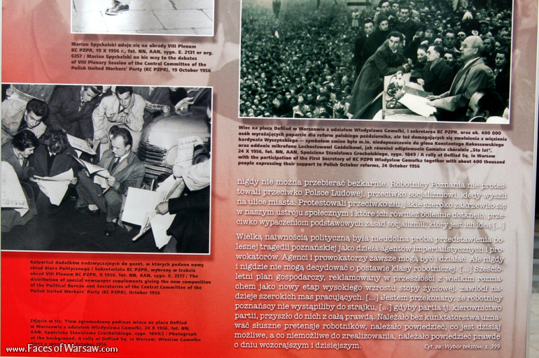Faces of Warsaw - "We go separate ways with the oponents of socialism!", Konstytucji Square, 2009