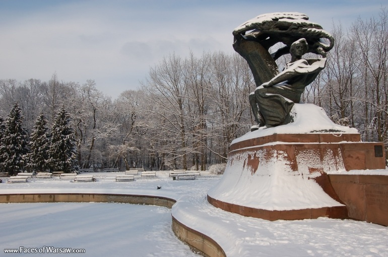 Faces of Warsaw - Chopin Monument in Winter