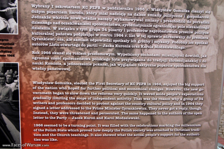 Faces of Warsaw - "We go separate ways with the oponents of socialism!", Konstytucji Square, 2009