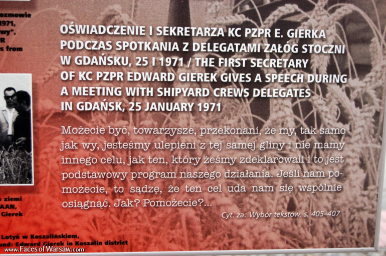 Faces of Warsaw - "We go separate ways with the oponents of socialism!", Konstytucji Square, 2009