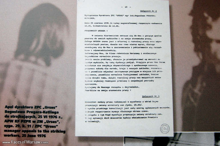 Faces of Warsaw - "We go separate ways with the oponents of socialism!", Konstytucji Square, 2009