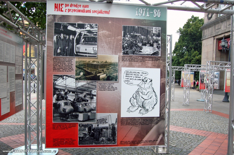 Faces of Warsaw - "We go separate ways with the oponents of socialism!", Konstytucji Square, 2009