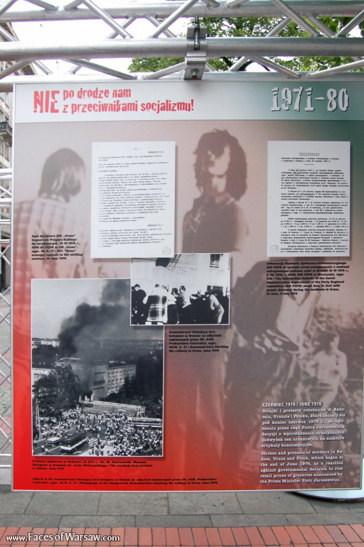 Faces of Warsaw - "We go separate ways with the oponents of socialism!", Konstytucji Square, 2009