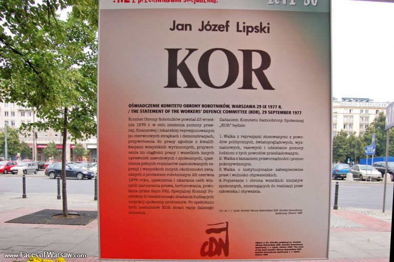 Faces of Warsaw - "We go separate ways with the oponents of socialism!", Konstytucji Square, 2009