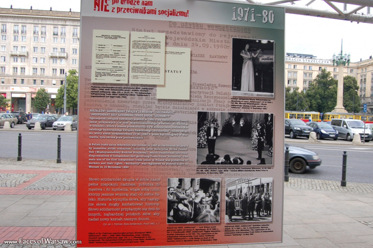 Faces of Warsaw - "We go separate ways with the oponents of socialism!", Konstytucji Square, 2009