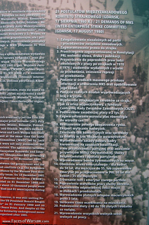 Faces of Warsaw - "We go separate ways with the oponents of socialism!", Konstytucji Square, 2009