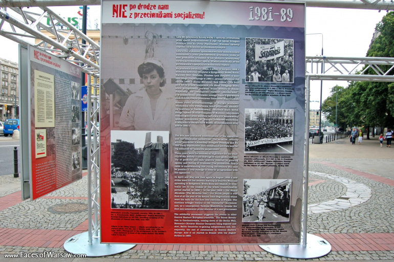 Faces of Warsaw - "We go separate ways with the oponents of socialism!", Konstytucji Square, 2009