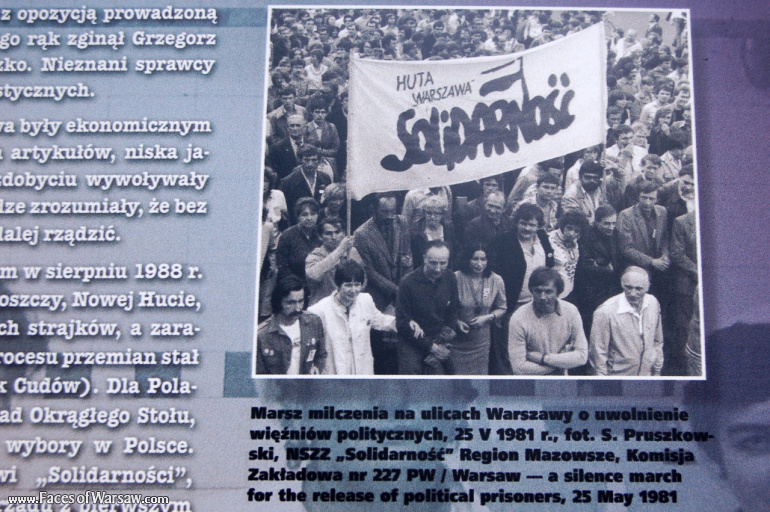 Faces of Warsaw - "We go separate ways with the oponents of socialism!", Konstytucji Square, 2009
