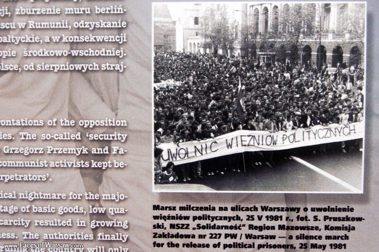 Faces of Warsaw - "We go separate ways with the oponents of socialism!", Konstytucji Square, 2009