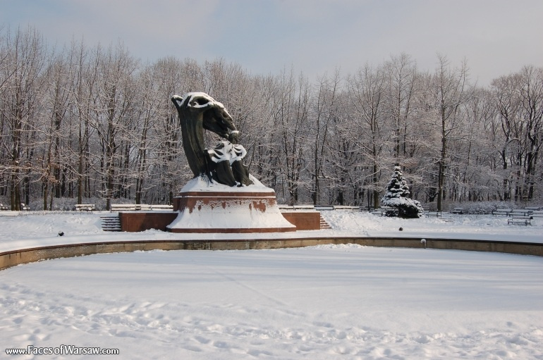 Faces of Warsaw - Chopin Monument in Winter