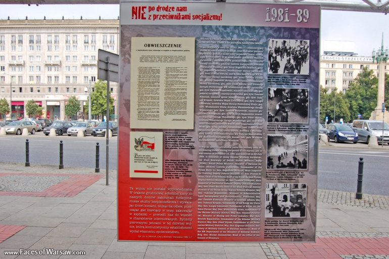 Faces of Warsaw - "We go separate ways with the oponents of socialism!", Konstytucji Square, 2009