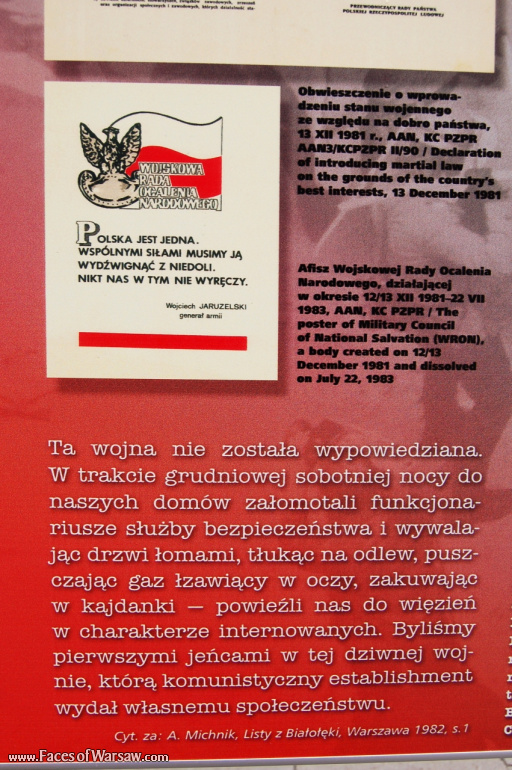 Faces of Warsaw - "We go separate ways with the oponents of socialism!", Konstytucji Square, 2009