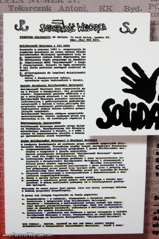 Faces of Warsaw - "We go separate ways with the oponents of socialism!", Konstytucji Square, 2009