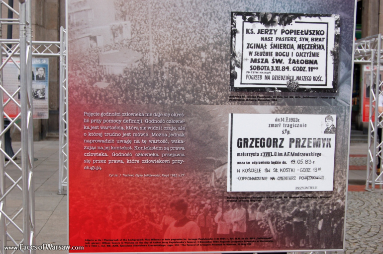 Faces of Warsaw - "We go separate ways with the oponents of socialism!", Konstytucji Square, 2009