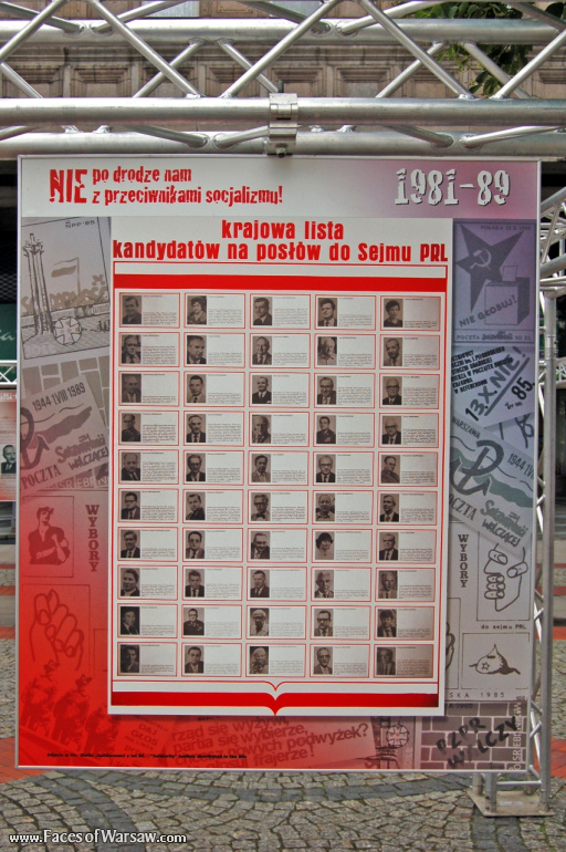 Faces of Warsaw - "We go separate ways with the oponents of socialism!", Konstytucji Square, 2009