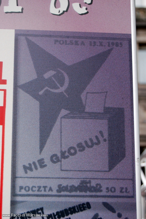 Faces of Warsaw - "We go separate ways with the oponents of socialism!", Konstytucji Square, 2009