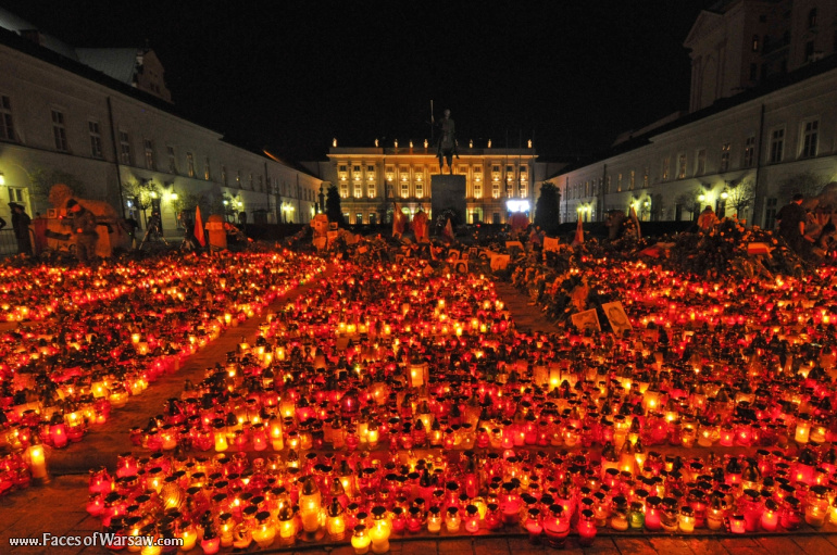 Faces of Warsaw - National mourning after government plane crash near Smolensk