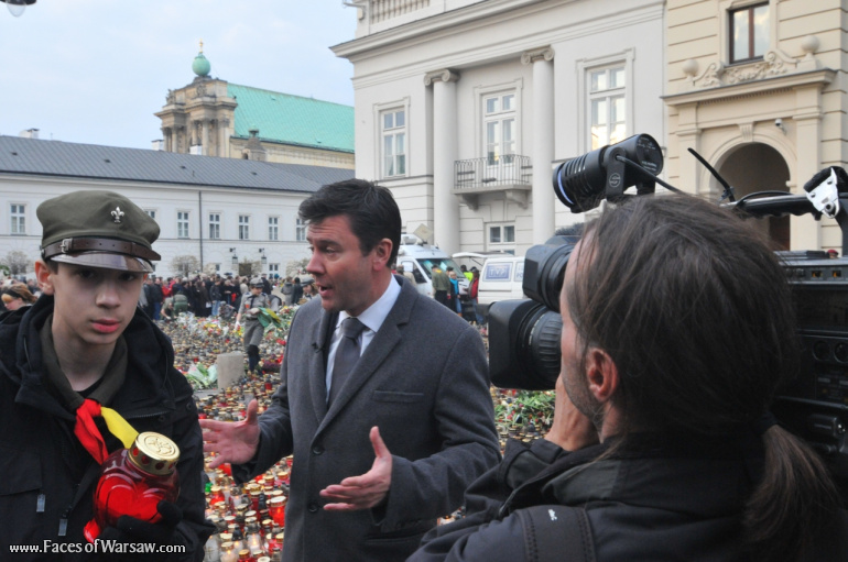 Faces of Warsaw - National mourning after government plane crash near Smolensk
