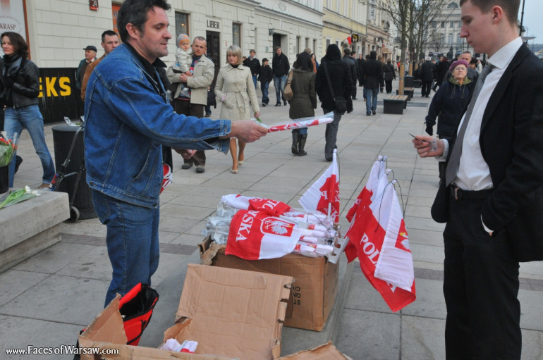 Faces of Warsaw - National mourning after government plane crash near Smolensk