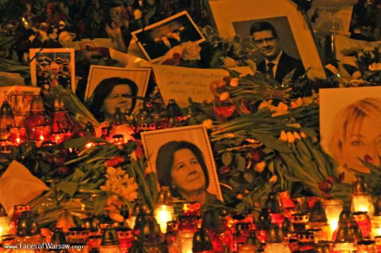 Faces of Warsaw - National mourning after government plane crash near Smolensk