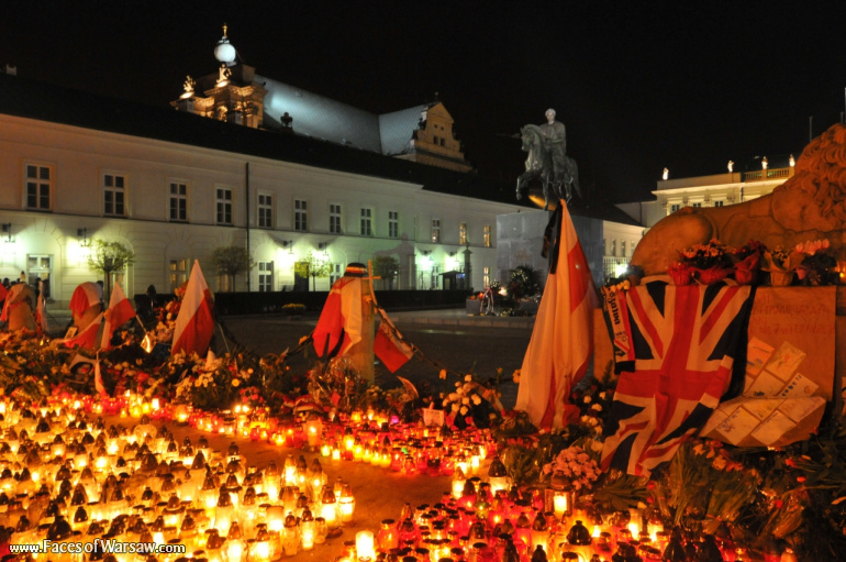 Faces of Warsaw - National mourning after government plane crash near Smolensk