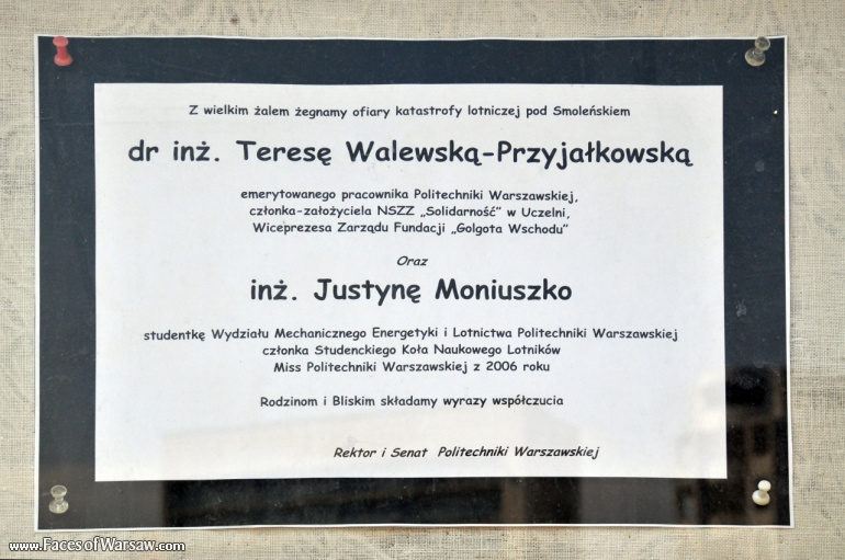 Faces of Warsaw - National mourning after government plane crash near Smolensk