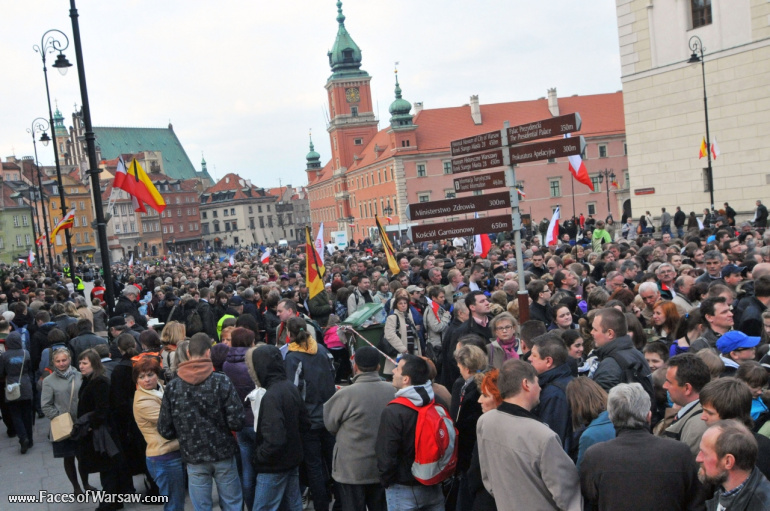 Faces of Warsaw - National mourning after government plane crash near Smolensk