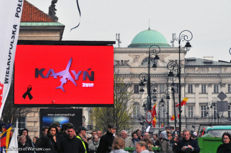 Faces of Warsaw - National mourning after government plane crash near Smolensk