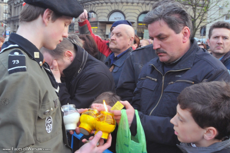 Faces of Warsaw - National mourning after government plane crash near Smolensk