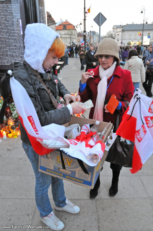 Faces of Warsaw - National mourning after government plane crash near Smolensk