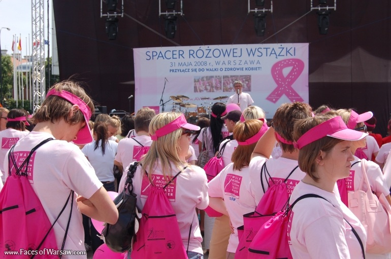 Faces of Warsaw - Natalia Kukulska at Pink Ribbon Walk 2008