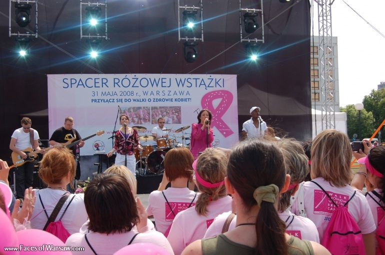 Faces of Warsaw - Natalia Kukulska at Pink Ribbon Walk 2008