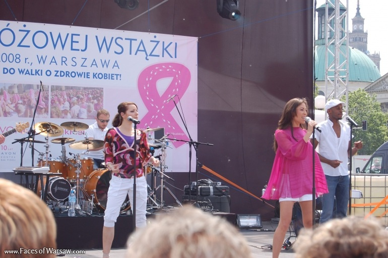 Faces of Warsaw - Natalia Kukulska at Pink Ribbon Walk 2008