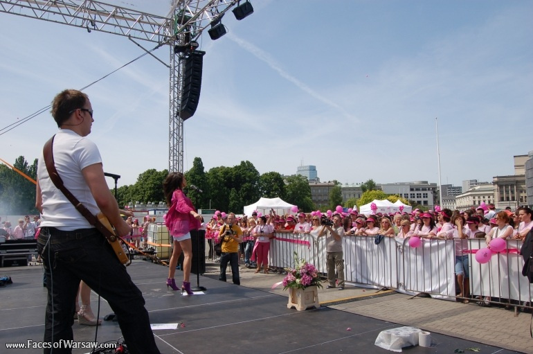 Faces of Warsaw - Natalia Kukulska at Pink Ribbon Walk 2008