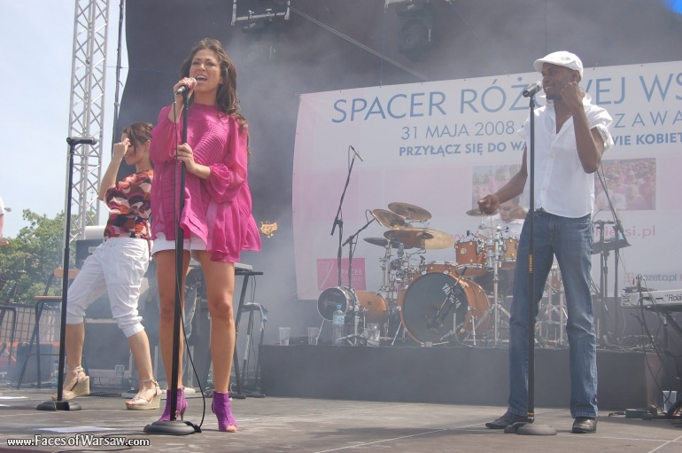Faces of Warsaw - Natalia Kukulska at Pink Ribbon Walk 2008