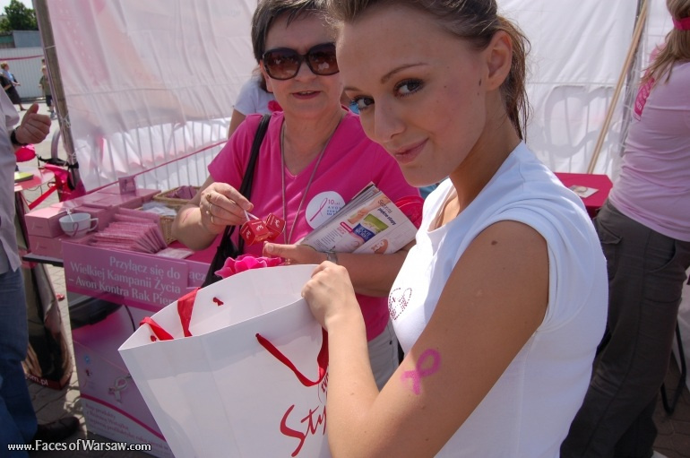 Faces of Warsaw - Natalia Kukulska at Pink Ribbon Walk 2008