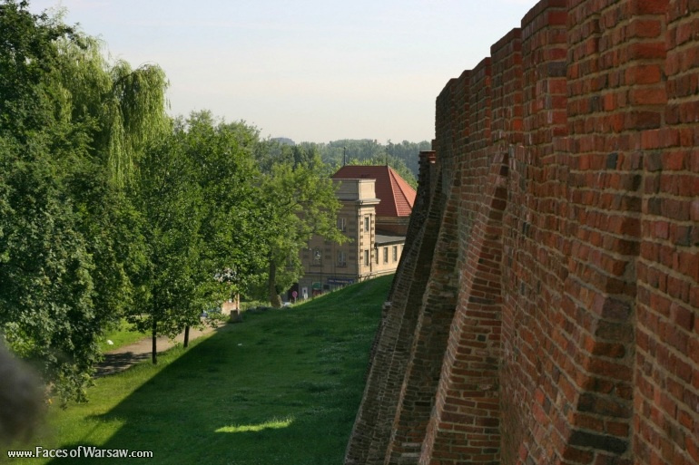 Faces of Warsaw - View of the city walls from outside of the Old Town