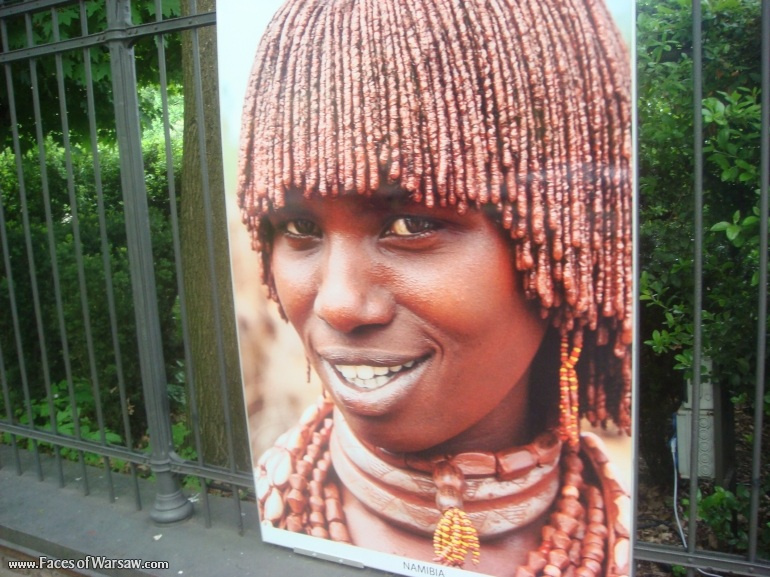 Faces of Warsaw - "Smile of the World" Photo Exhibition - Łazienki fencing