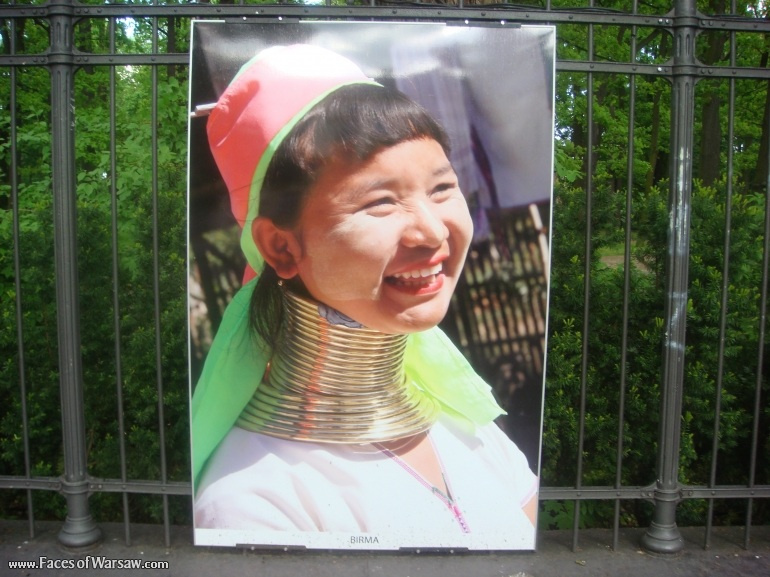 Faces of Warsaw - "Smile of the World" Photo Exhibition - Łazienki fencing