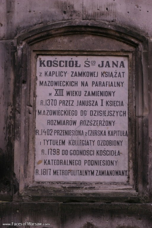Faces of Warsaw - St. John's Cathedral (Katedra św. Jana)